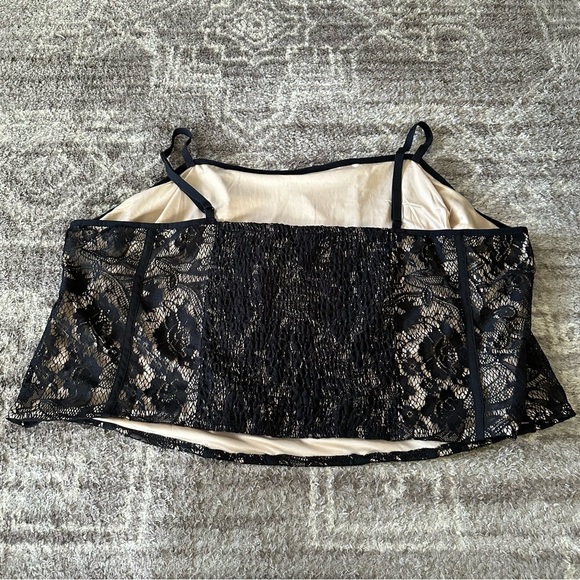 NWT Torrid Lace Corset Crop Top Deep Black Mesh - Picture 9 of 9